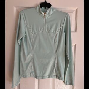 🔥Lucy Tech 1/4 Zip LS Athletic Top Mint Green Sz S
